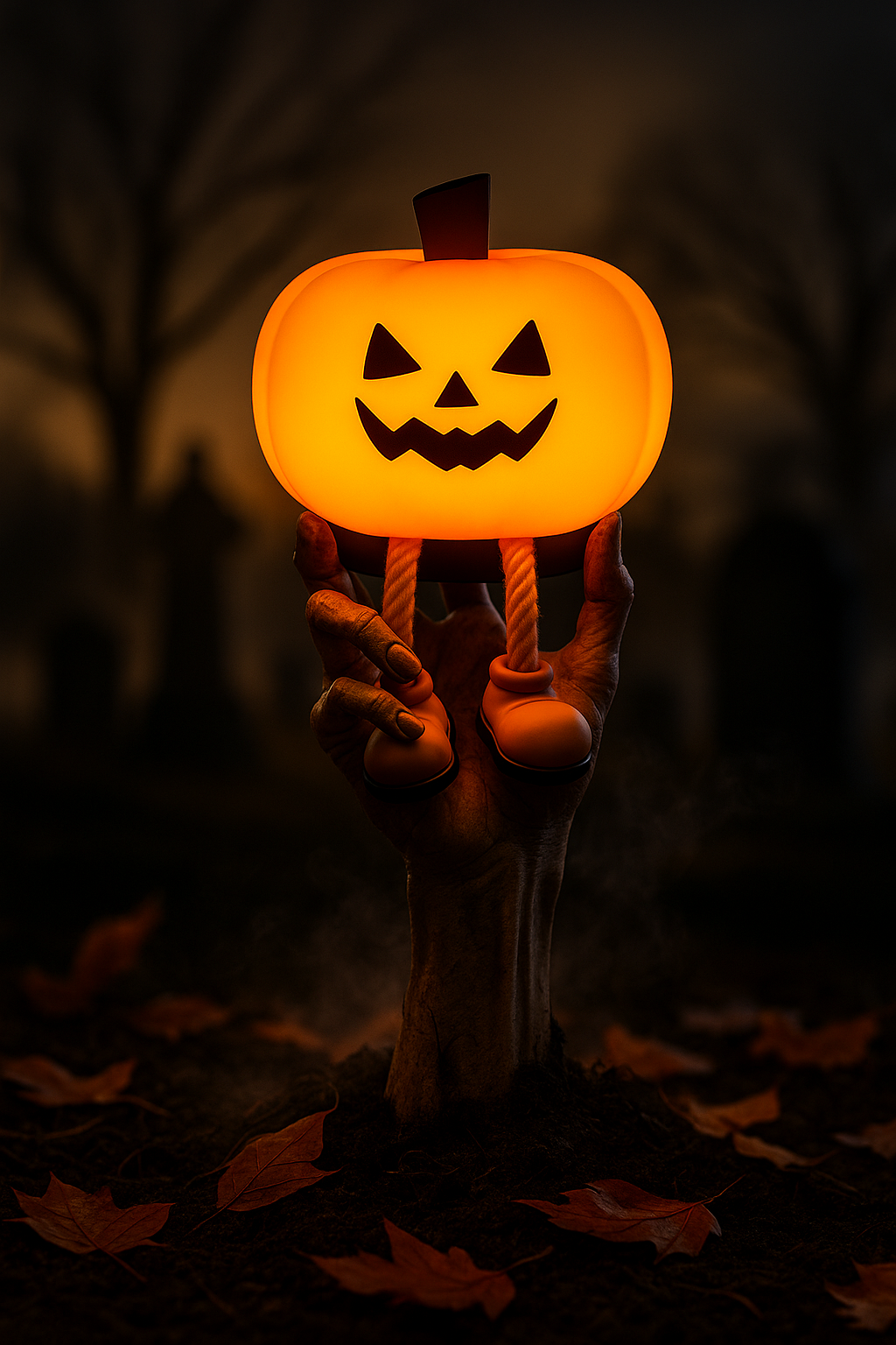 Sad Pumpkin Night Light