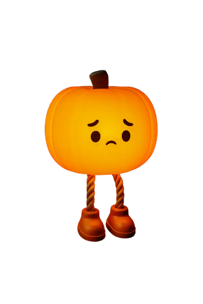 Sad Pumpkin Night Light